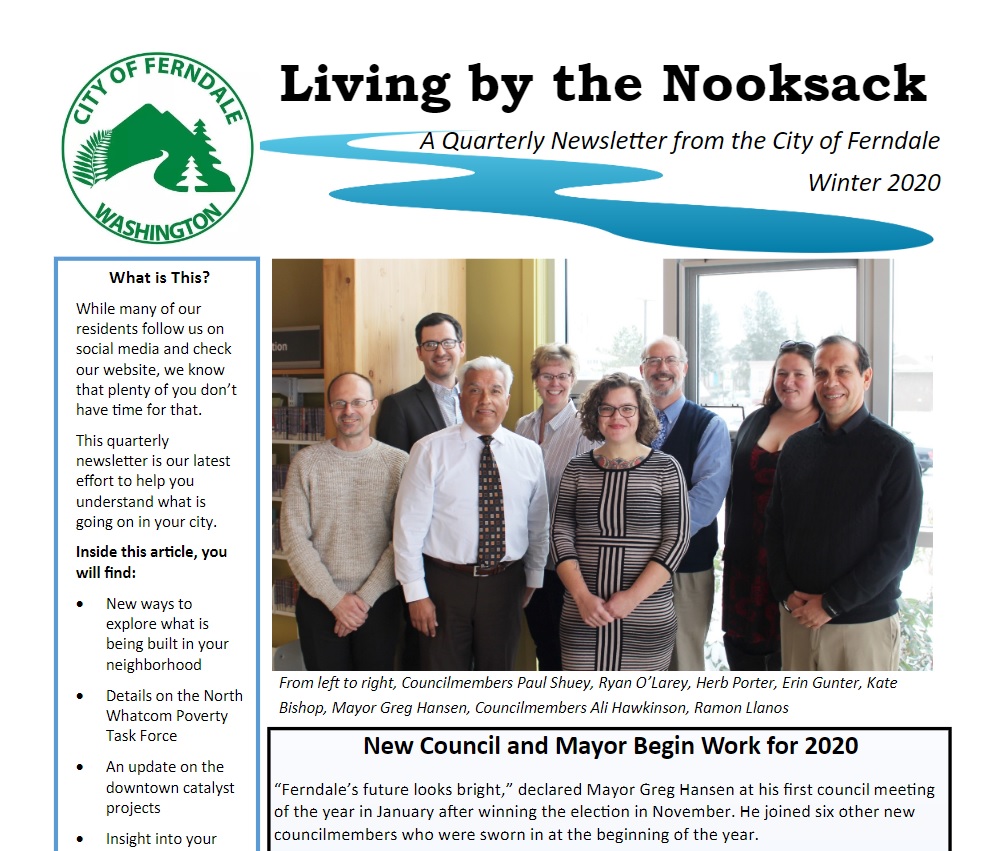 Living By The Nooksack – City Newsletter | City Of Ferndale