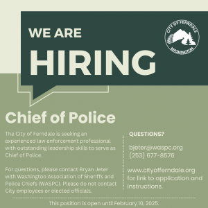 Now Hiring - Chief of Police 