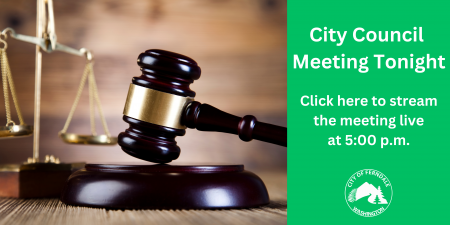 City Council Meeting Tonight at 5:00 p.m.