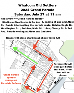 128th Pioneer Days Grand Parade route 