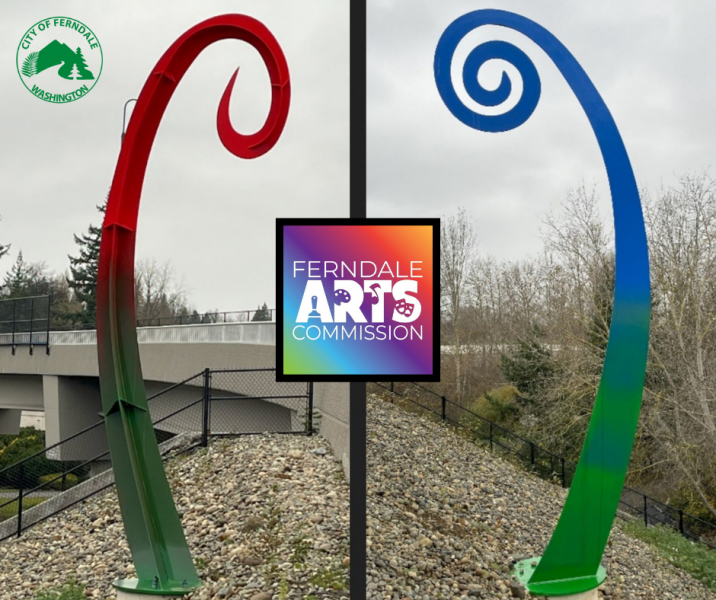 Don Anderson "The Ferndale Ferns" sculptures